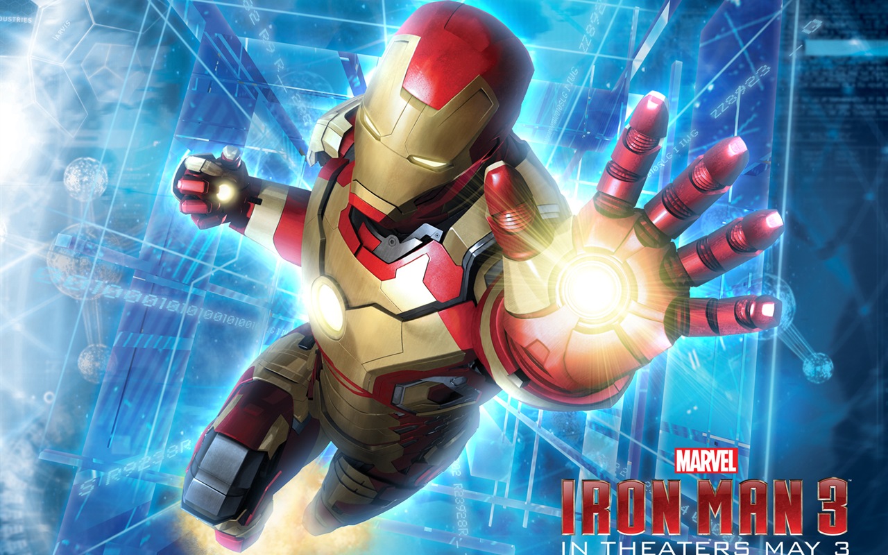 2013 Iron Man 3 nejnovější HD tapety na plochu #9 - 1280x800