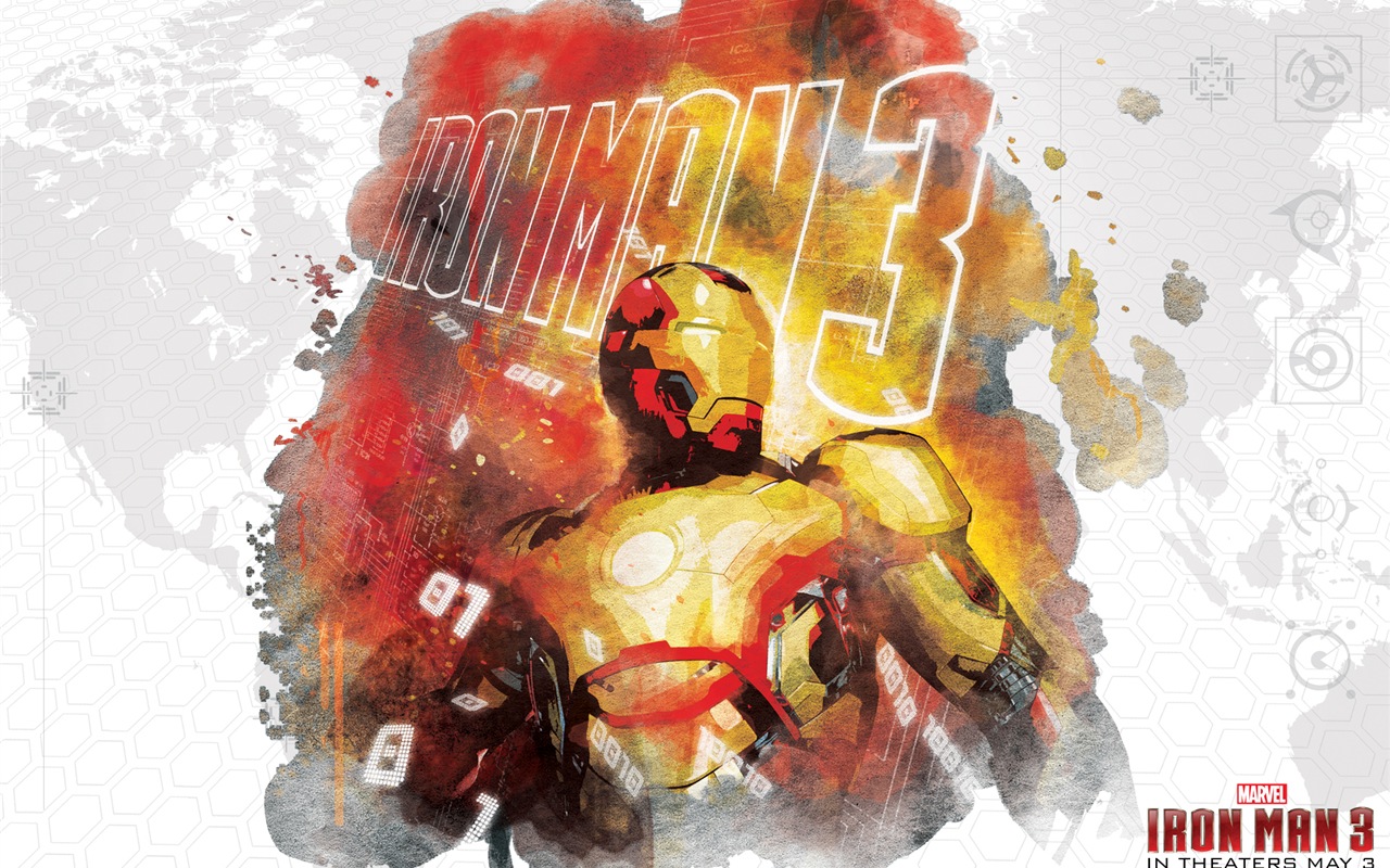 2013 Iron Man 3 nejnovější HD tapety na plochu #10 - 1280x800