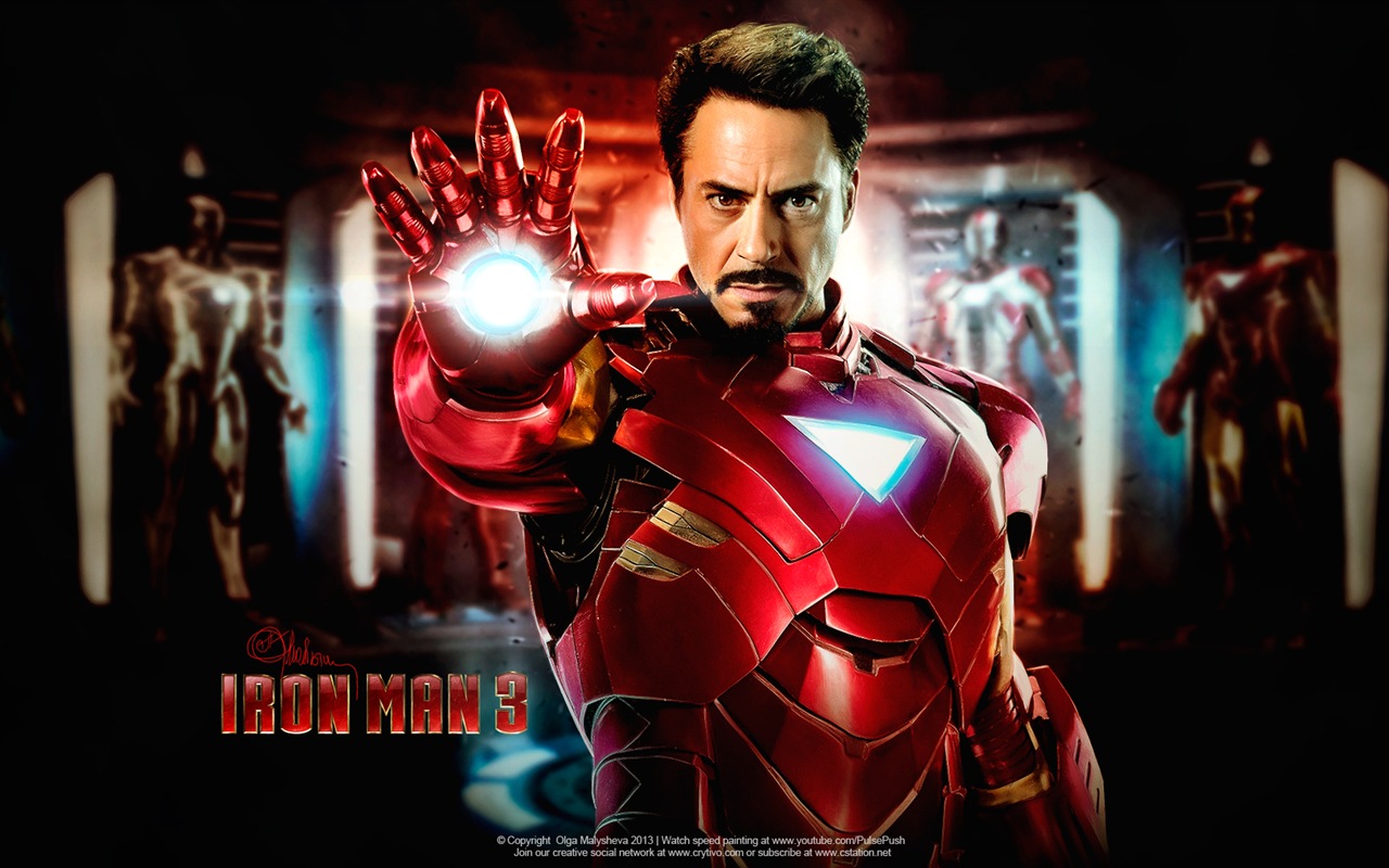 2013 Iron Man 3 nejnovější HD tapety na plochu #11 - 1280x800