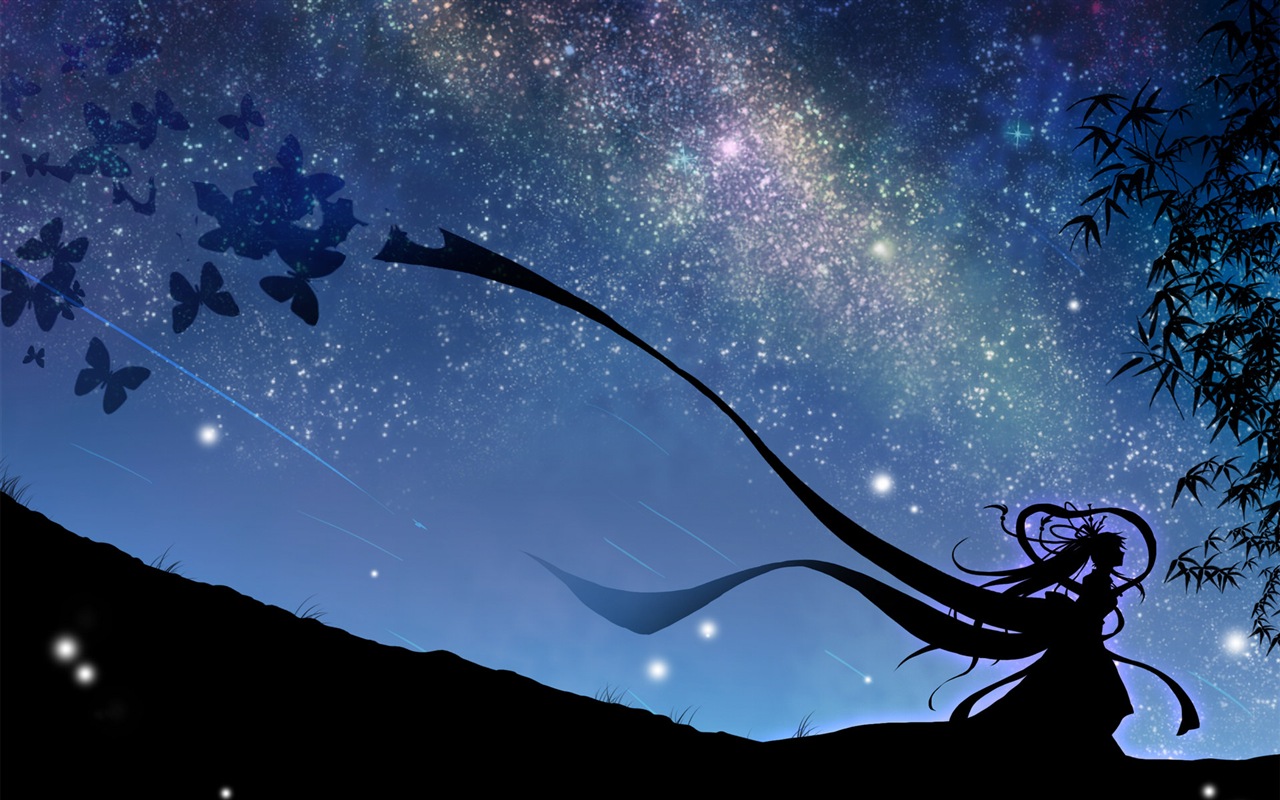 Firefly Summer beautiful anime wallpaper #8 - 1280x800