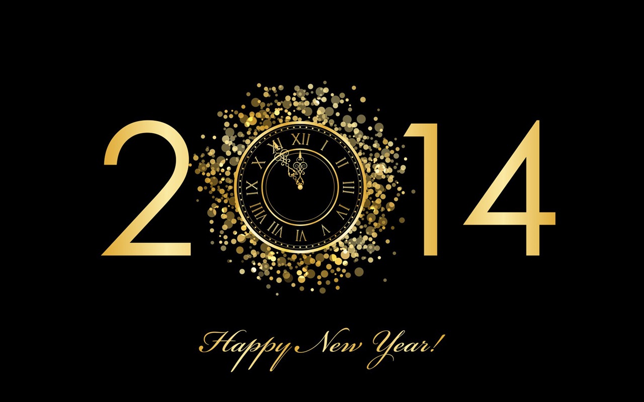 2014 New Year Theme HD Fonds d'écran (1) #1 - 1280x800