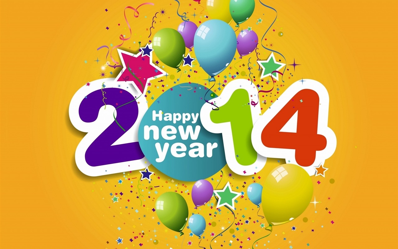 2014 New Year Theme HD Fonds d'écran (1) #20 - 1280x800