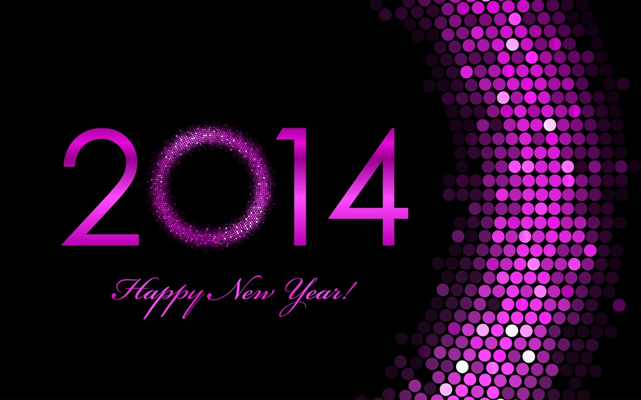 2014 New Year Theme HD Fonds d'écran (2) #1 - 1280x800