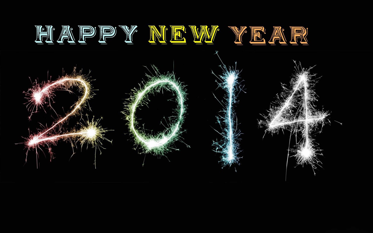 2014 New Year Theme HD Fonds d'écran (2) #12 - 1280x800