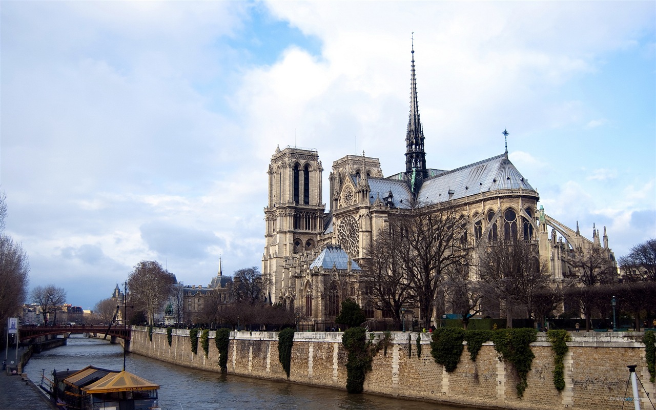 巴黎圣母院 高清风景壁纸9 - 1280x800