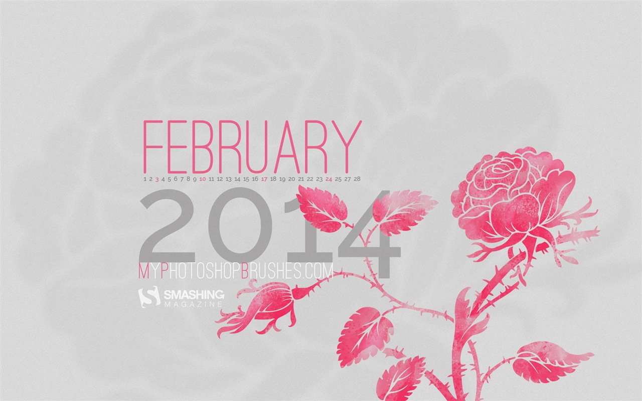 February 2014 Calendar wallpaper (2) #9 - 1280x800