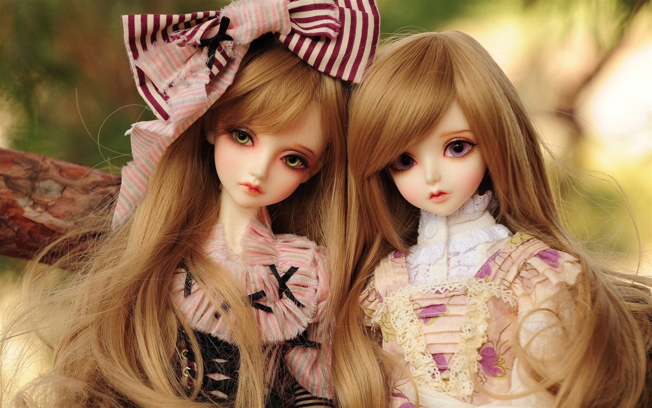 아름다운 슈퍼 Dollfie 장난감 소녀의 HD 배경 화면 #1 - 1280x800