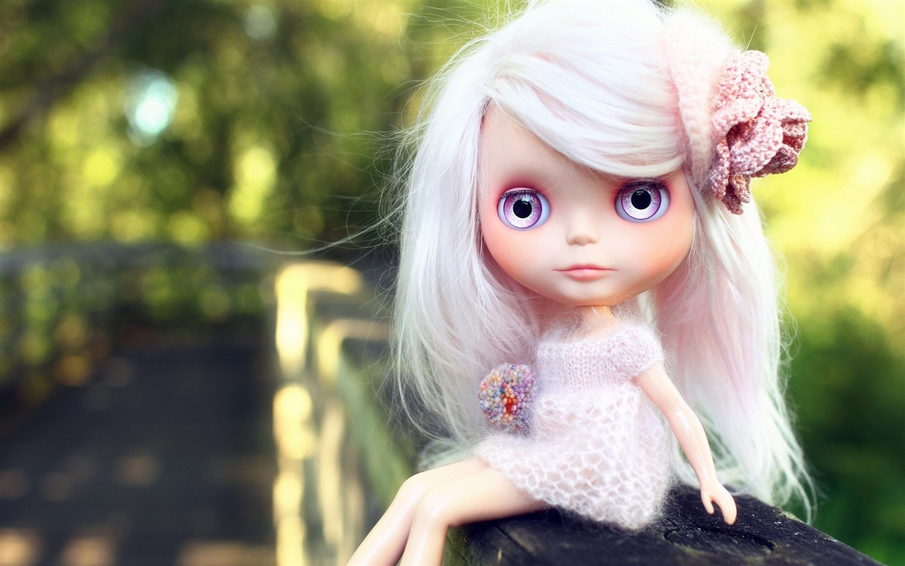 아름다운 슈퍼 Dollfie 장난감 소녀의 HD 배경 화면 #2 - 1280x800