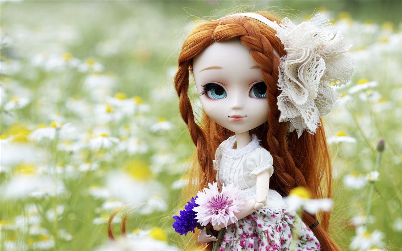 아름다운 슈퍼 Dollfie 장난감 소녀의 HD 배경 화면 #4 - 1280x800