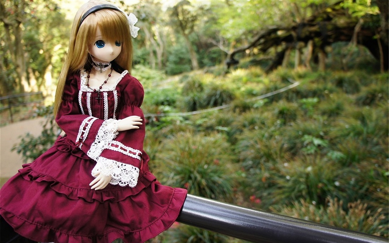 아름다운 슈퍼 Dollfie 장난감 소녀의 HD 배경 화면 #6 - 1280x800