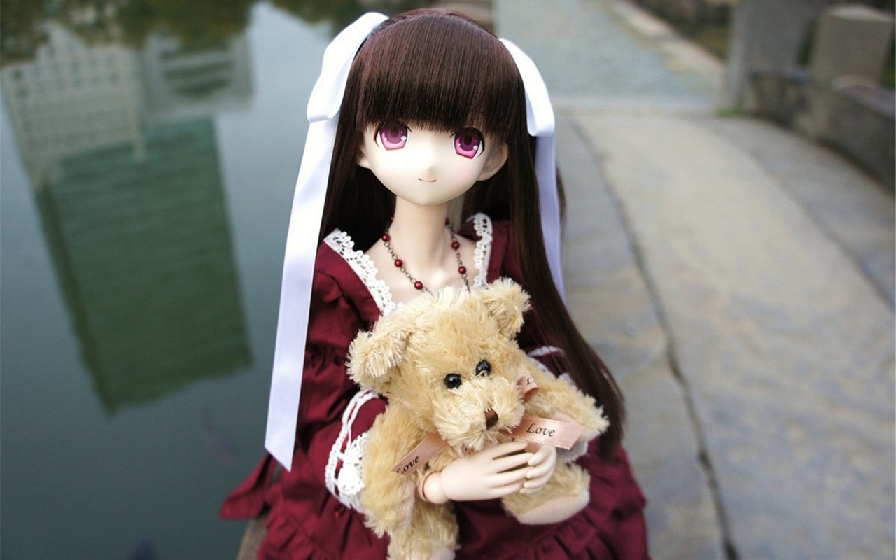 아름다운 슈퍼 Dollfie 장난감 소녀의 HD 배경 화면 #10 - 1280x800