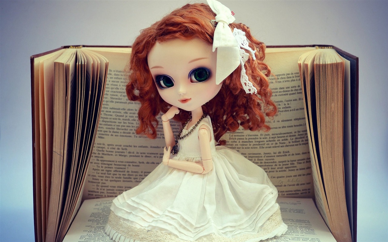 아름다운 슈퍼 Dollfie 장난감 소녀의 HD 배경 화면 #14 - 1280x800