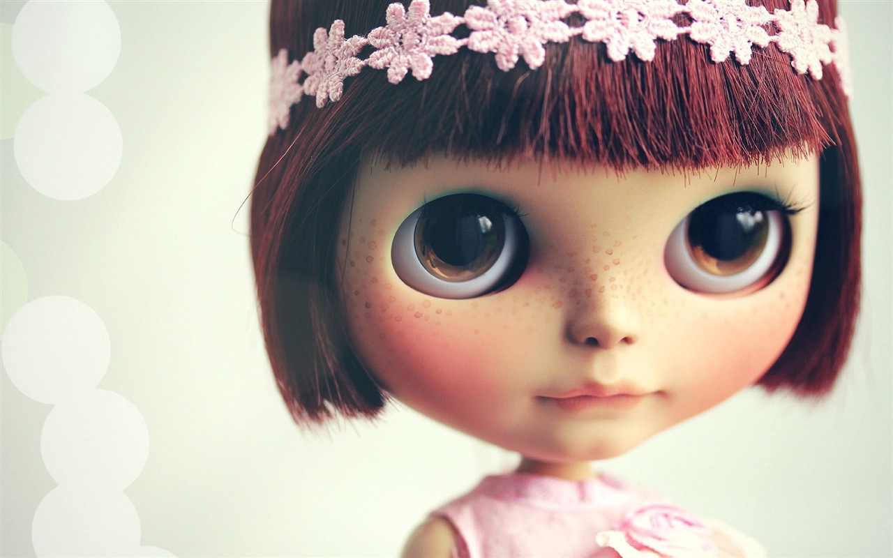 아름다운 슈퍼 Dollfie 장난감 소녀의 HD 배경 화면 #17 - 1280x800