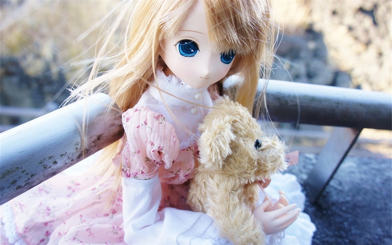 아름다운 슈퍼 Dollfie 장난감 소녀의 HD 배경 화면 #18 - 1280x800