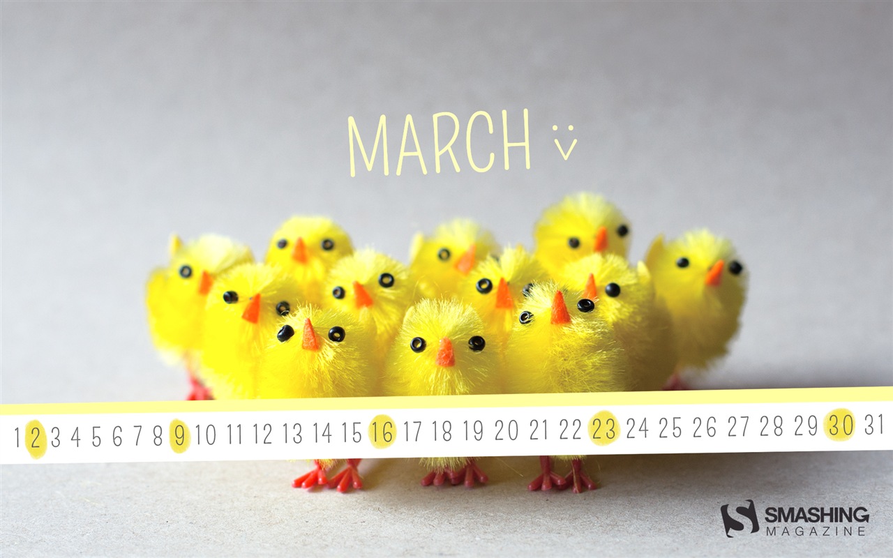 Март 2014 календарь обои (1) #20 - 1280x800