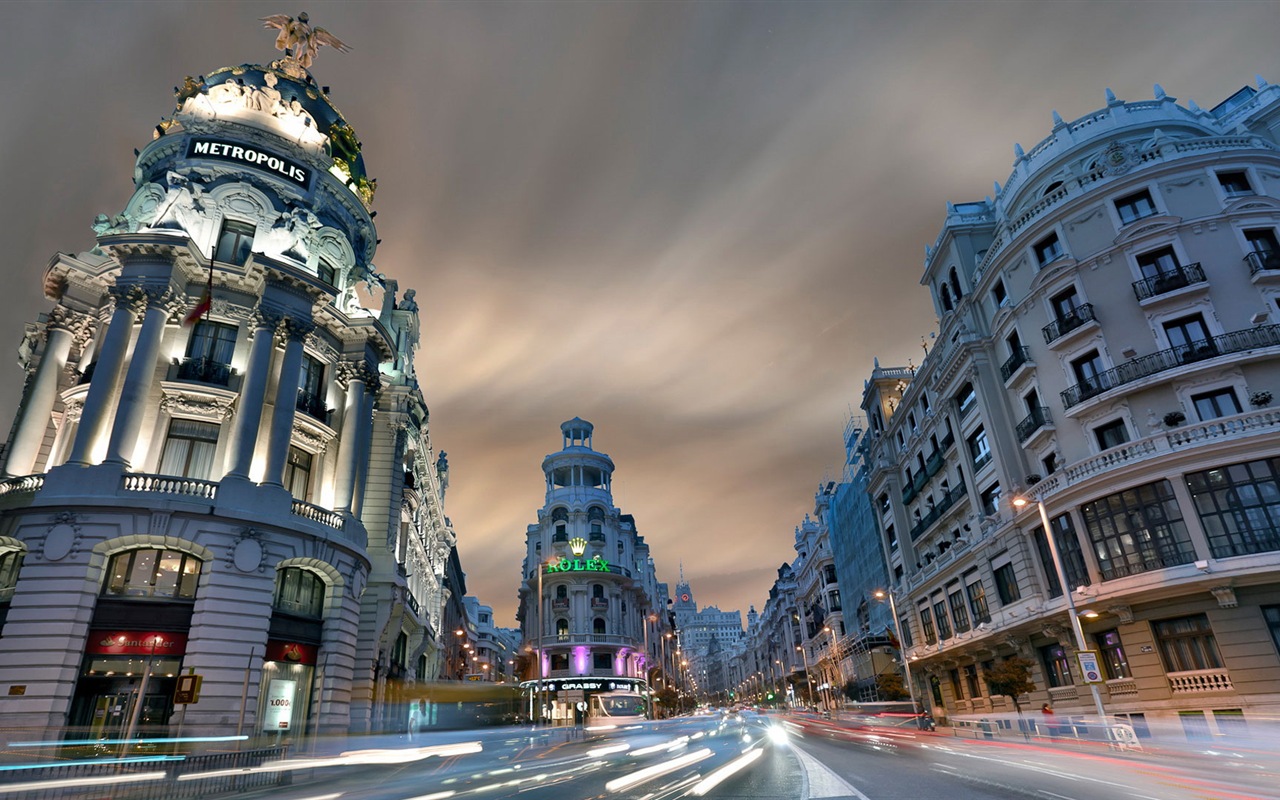 Hlavní město Španělska Madrid, městské scenérie HD Tapety na plochu #6 - 1280x800