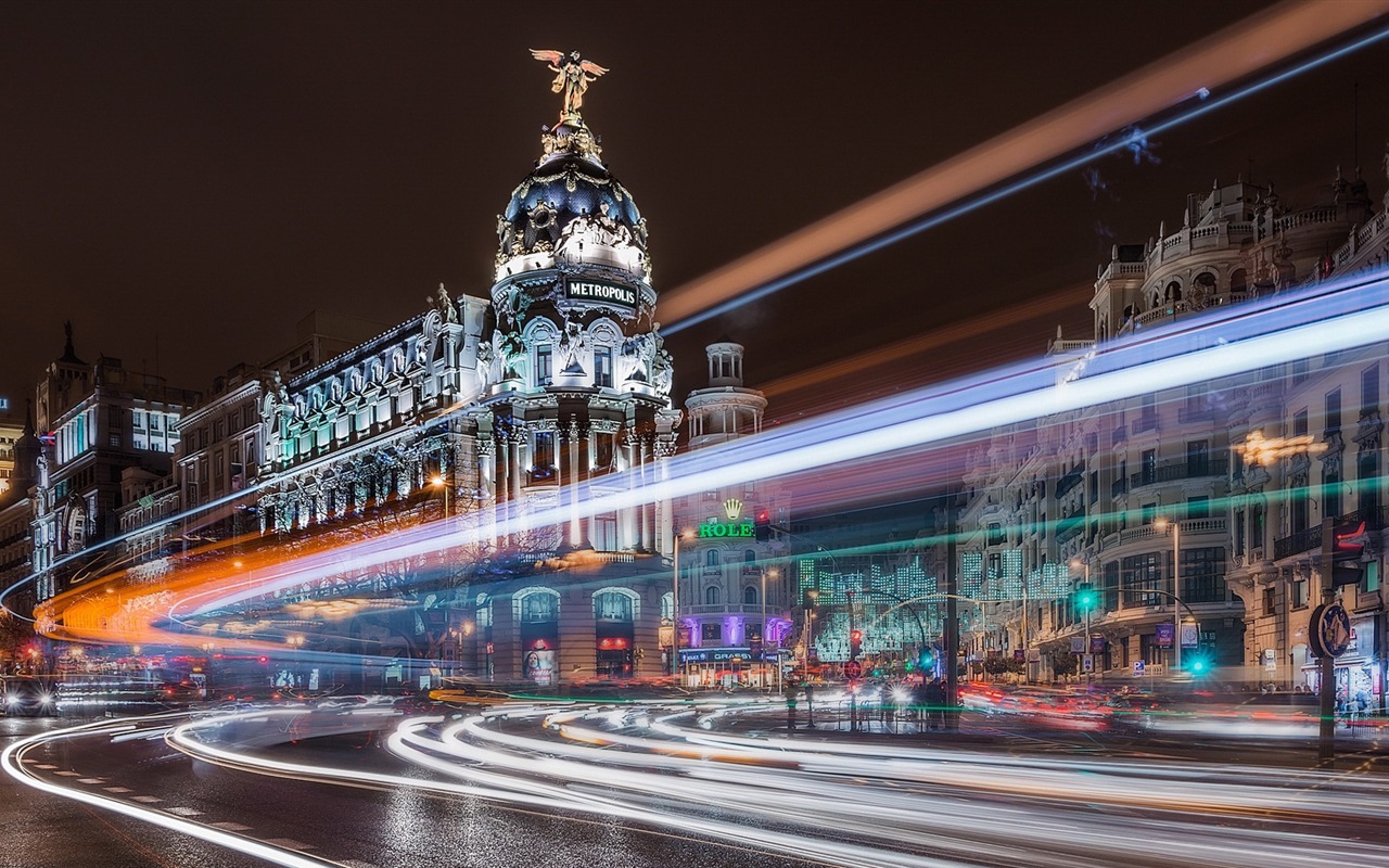 Hlavní město Španělska Madrid, městské scenérie HD Tapety na plochu #9 - 1280x800