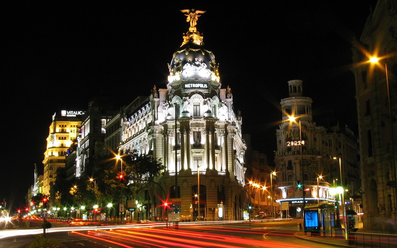 Hlavní město Španělska Madrid, městské scenérie HD Tapety na plochu #12 - 1280x800