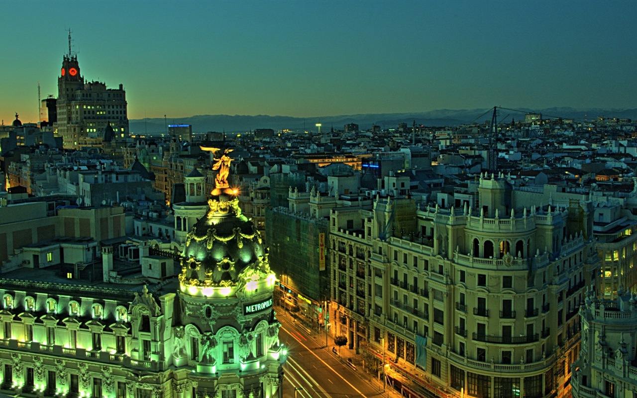 Spanischen Hauptstadt Madrid, Stadtlandschaft HD Wallpaper #13 - 1280x800