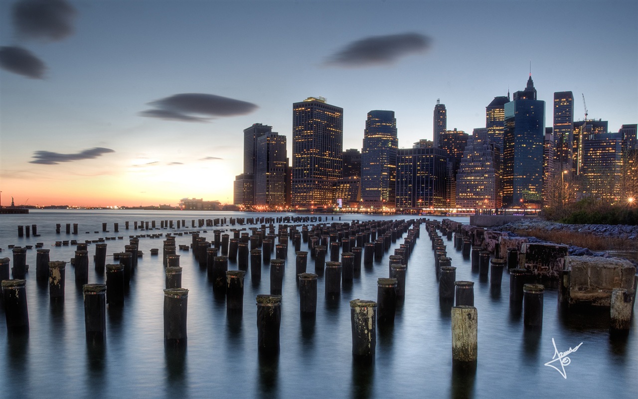 뉴욕의 도시 풍경, 마이크로 소프트 윈도우 8의 HD 배경 화면 #1 - 1280x800
