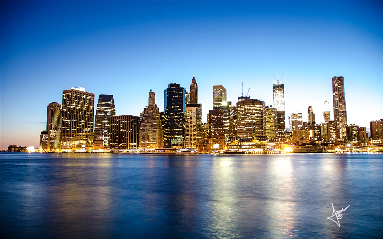 뉴욕의 도시 풍경, 마이크로 소프트 윈도우 8의 HD 배경 화면 #12 - 1280x800