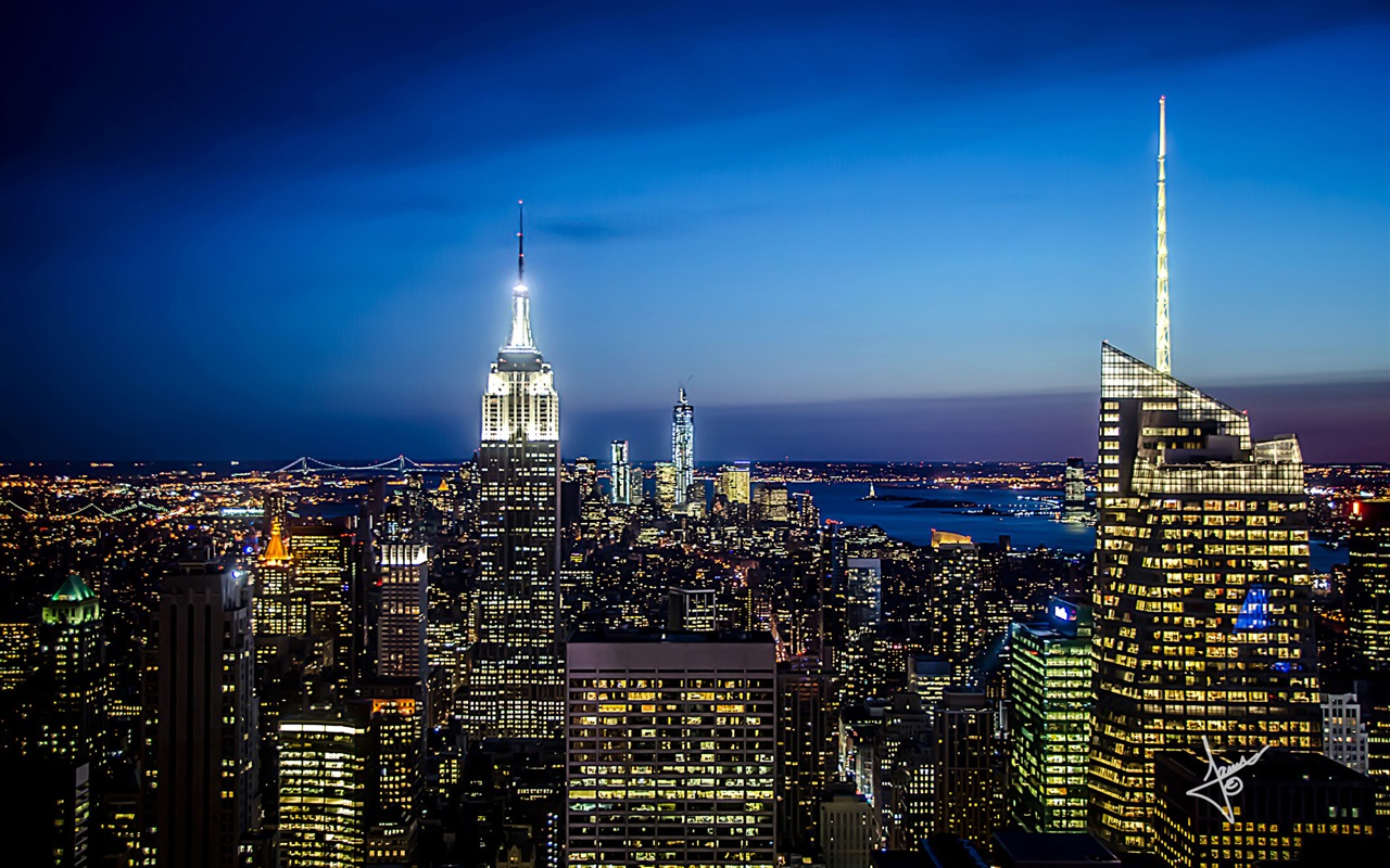 뉴욕의 도시 풍경, 마이크로 소프트 윈도우 8의 HD 배경 화면 #15 - 1280x800