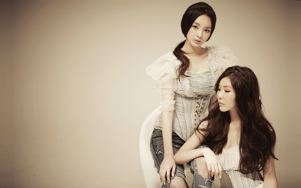 Davichi, корейский группы девушки дуэт, HD обои #8 - 1280x800