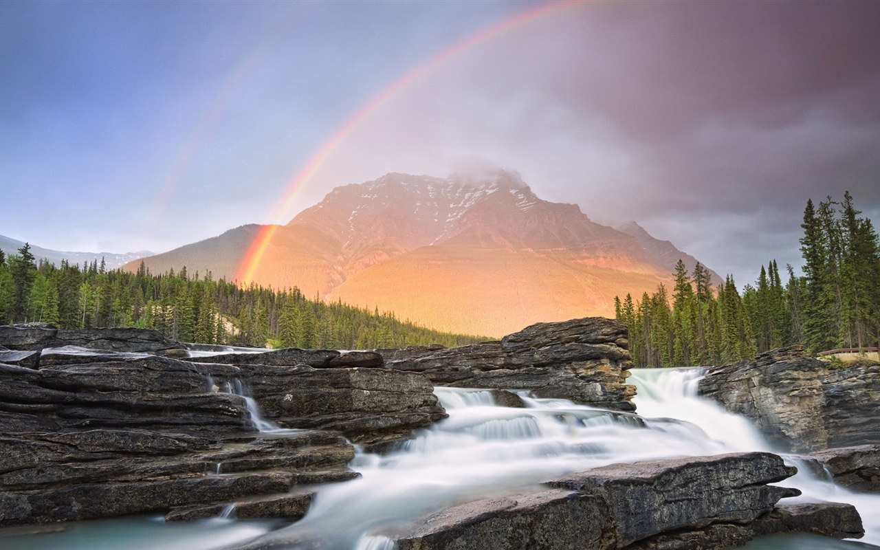 Fondos de pantalla HD paisaje rainbow Hermosas #7 - 1280x800