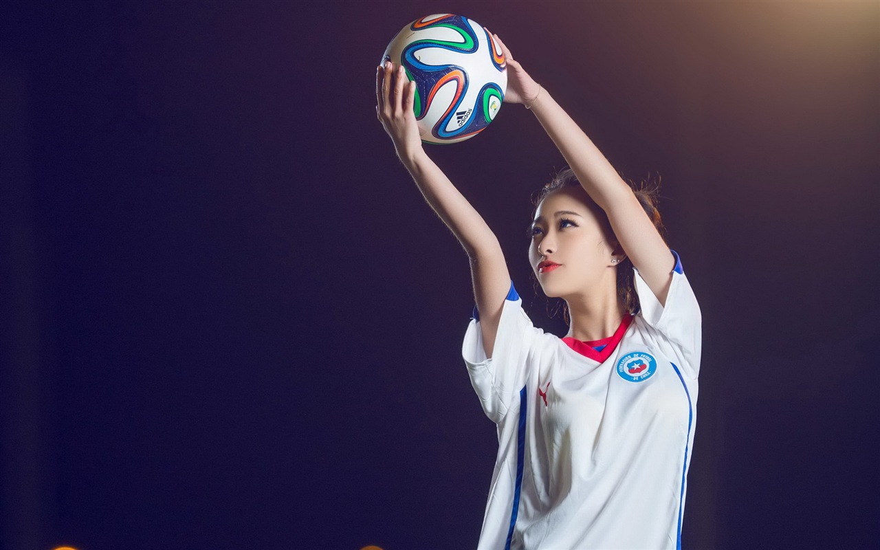 32 World Cup dresy, fotbalové dítě krásné dívky HD Tapety na plochu #14 - 1280x800