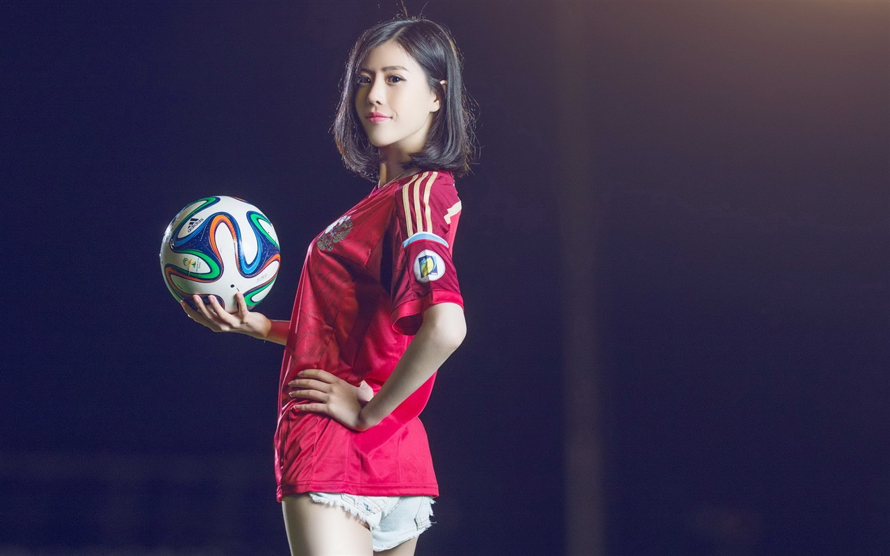 32 World Cup dresy, fotbalové dítě krásné dívky HD Tapety na plochu #26 - 1280x800