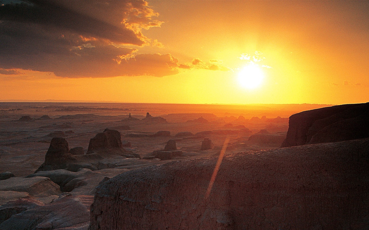 暑くて乾燥した砂漠、Windows 8のパノラマワイドスクリーンの壁紙 #12 - 1280x800