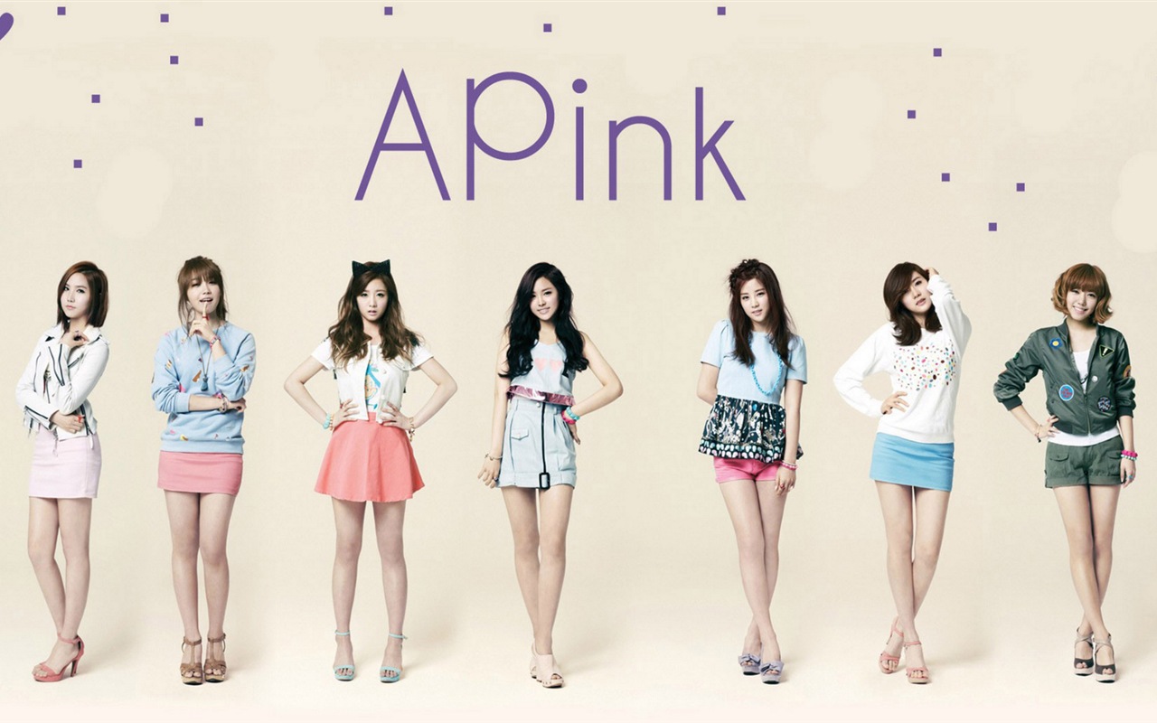 한국 음악 걸 그룹, A Pink 핑크의 HD 배경 화면 #2 - 1280x800