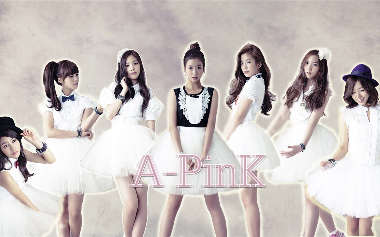 한국 음악 걸 그룹, A Pink 핑크의 HD 배경 화면 #12 - 1280x800