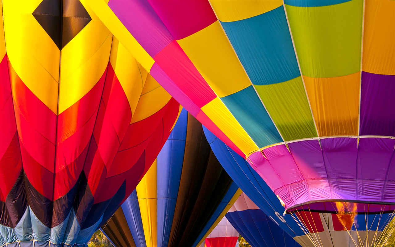 Regenbogen Heißluftballon, Windows 8 Theme HD Wallpaper #6 - 1280x800