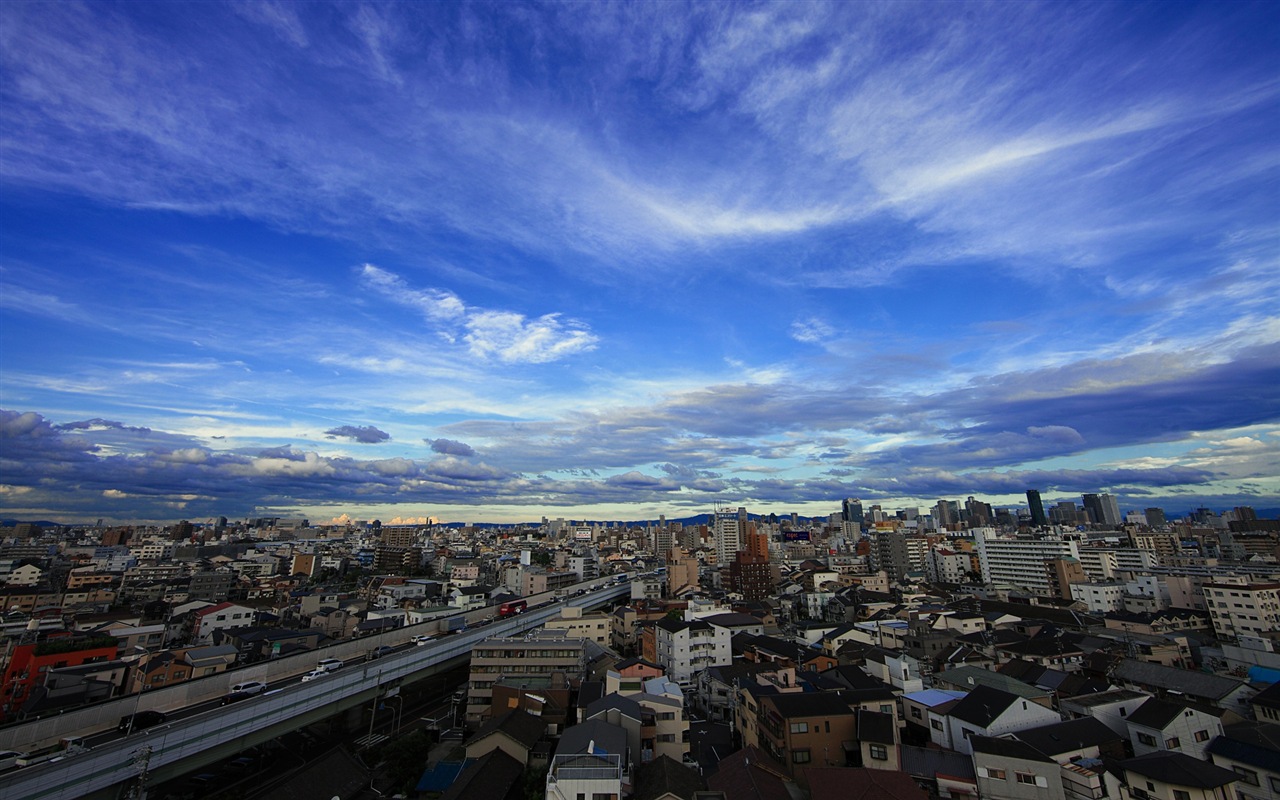 일본의 도시 아름다운 풍경, 윈도우 8 테마 배경 화면 #4 - 1280x800
