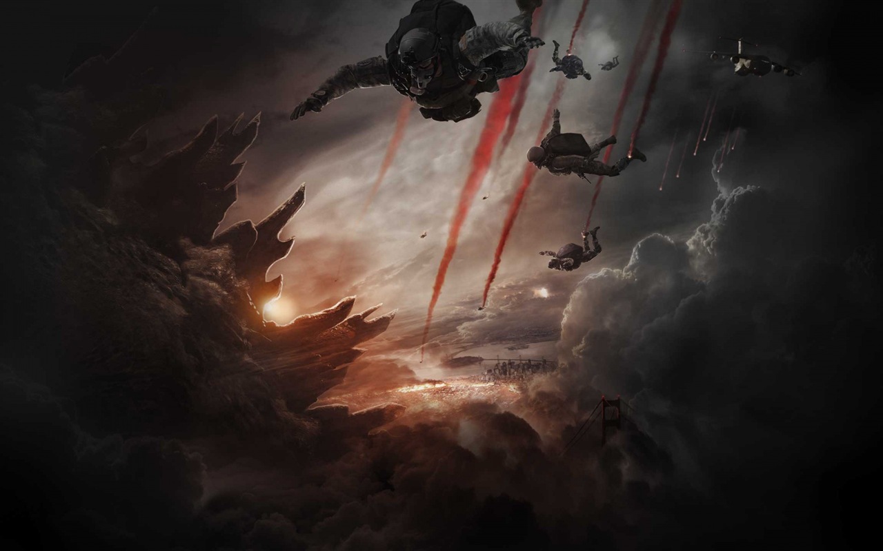 Godzilla 2014 film de fonds d'écran HD #14 - 1280x800
