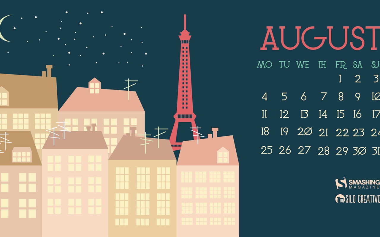 August 2014 calendar wallpaper (2) #15 - 1280x800