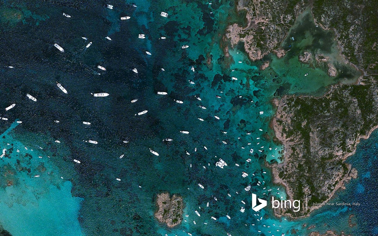 Microsoft Bing HD обои: Вид с воздуха на Европе #2 - 1280x800