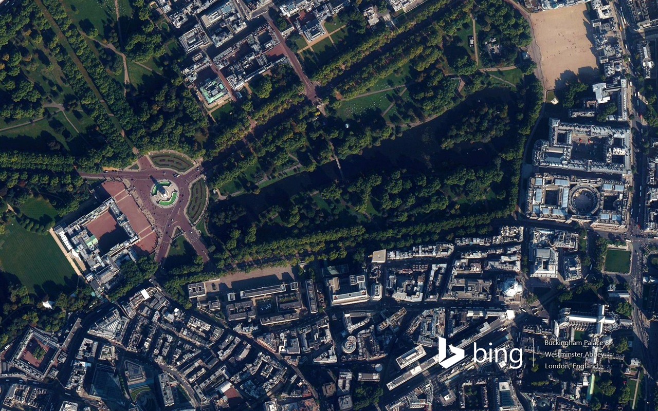 Microsoft Bing HD обои: Вид с воздуха на Европе #3 - 1280x800