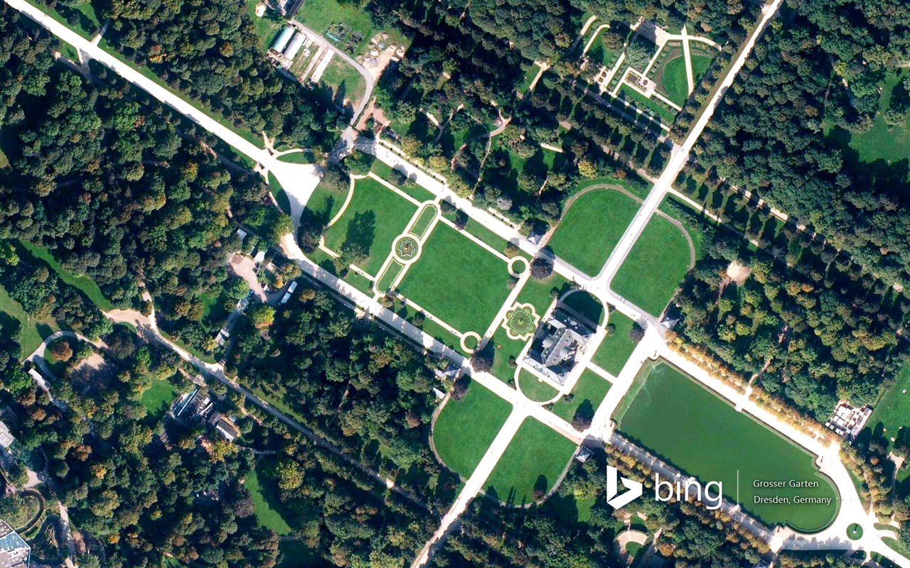 Microsoft Bing HD обои: Вид с воздуха на Европе #7 - 1280x800