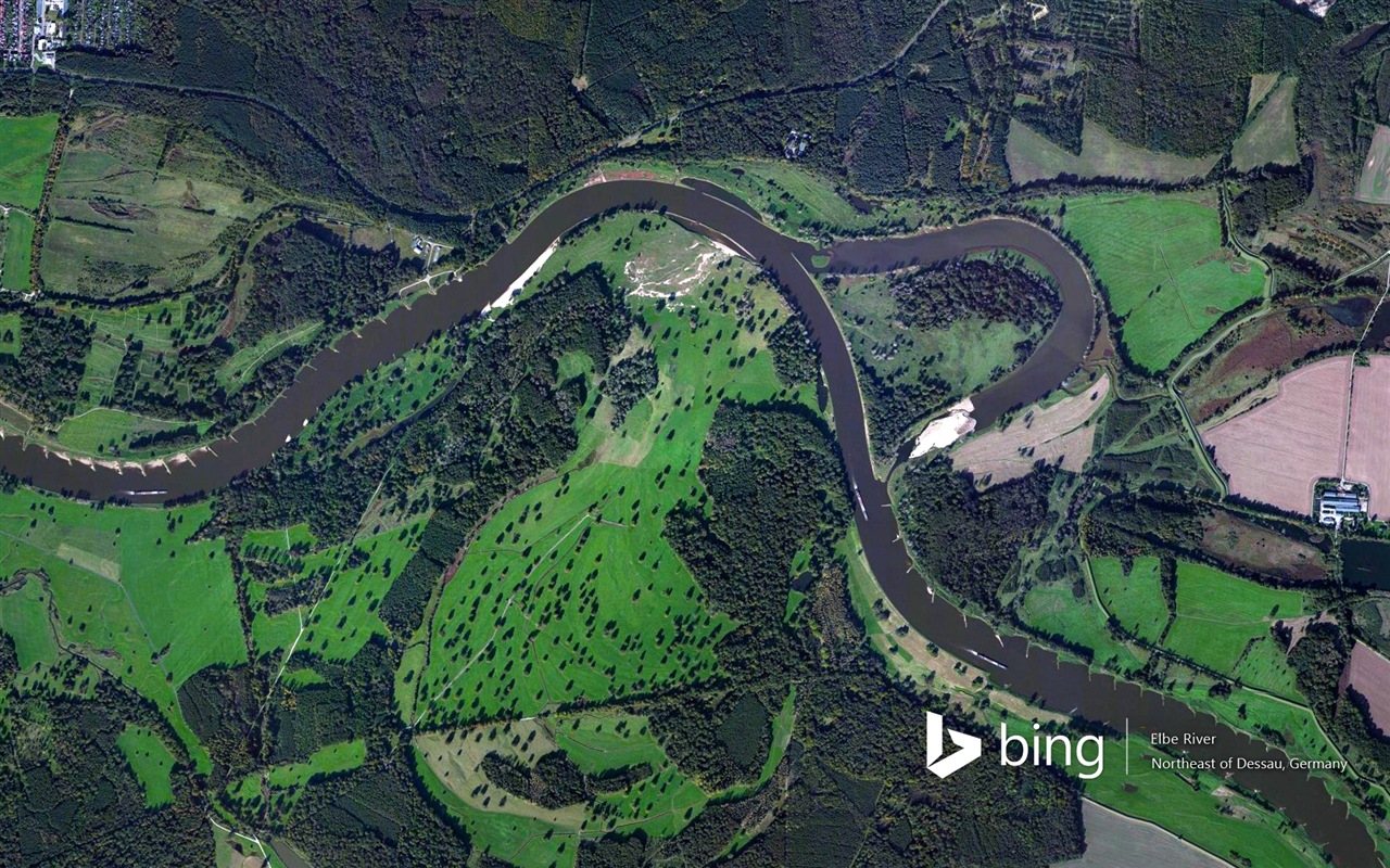 Microsoft Bing HD обои: Вид с воздуха на Европе #9 - 1280x800