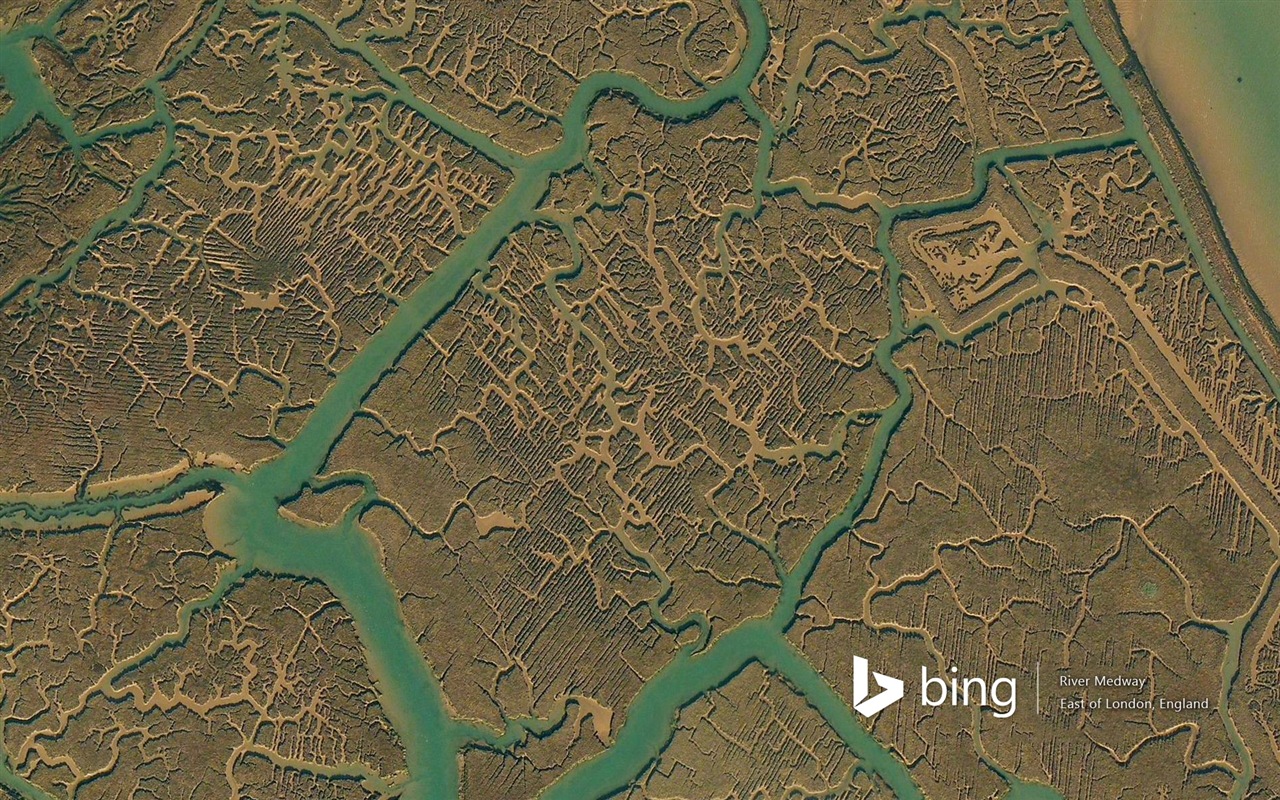 Microsoft Bing HD Wallpapers: Luftaufnahme von Europa #11 - 1280x800