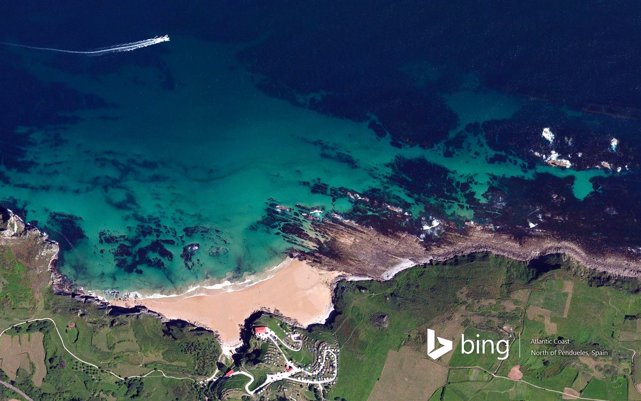 Microsoft Bing HD обои: Вид с воздуха на Европе #13 - 1280x800