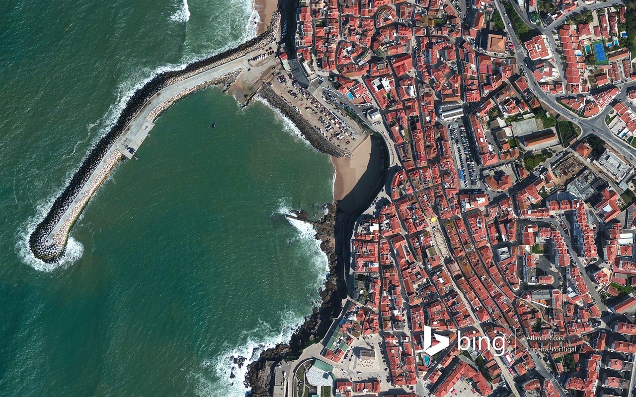 Microsoft Bing HD обои: Вид с воздуха на Европе #17 - 1280x800