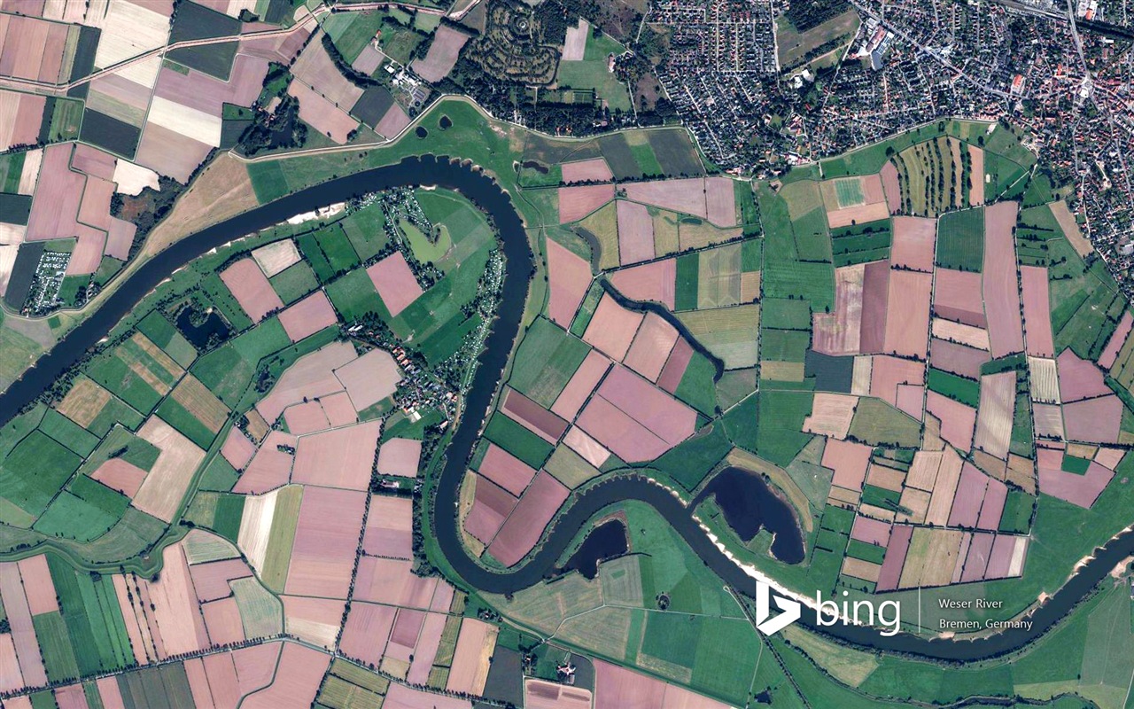 Microsoft Bing HD обои: Вид с воздуха на Европе #18 - 1280x800
