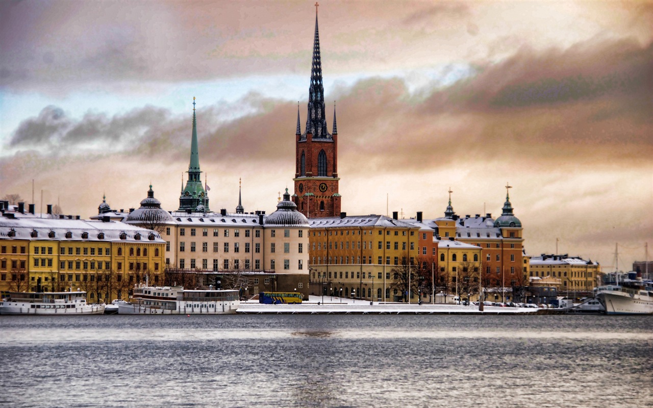 Stockholm, Švédsko, město krajina tapety #17 - 1280x800