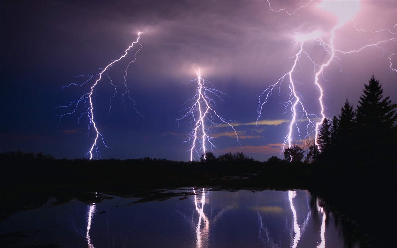 Lightning Thunder HD tapety na plochu #19 - 1280x800