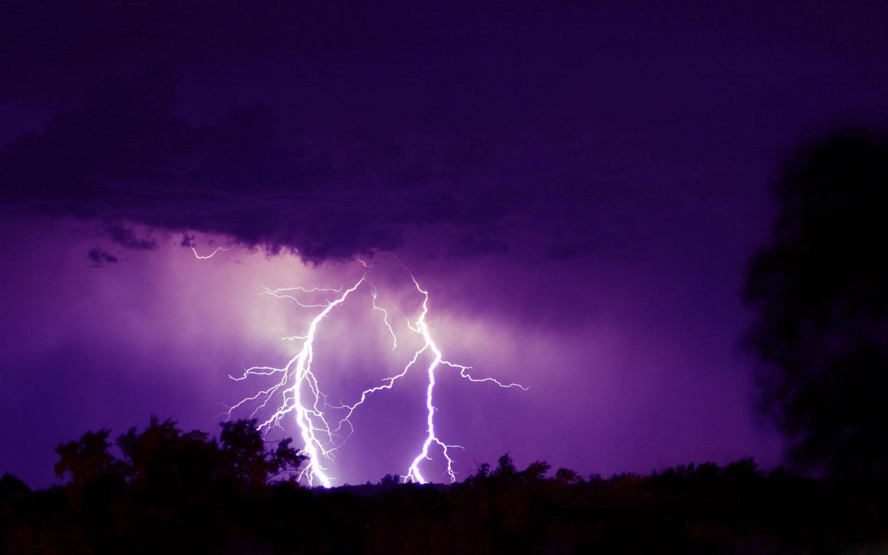 電閃雷鳴 高清壁紙 #20 - 1280x800