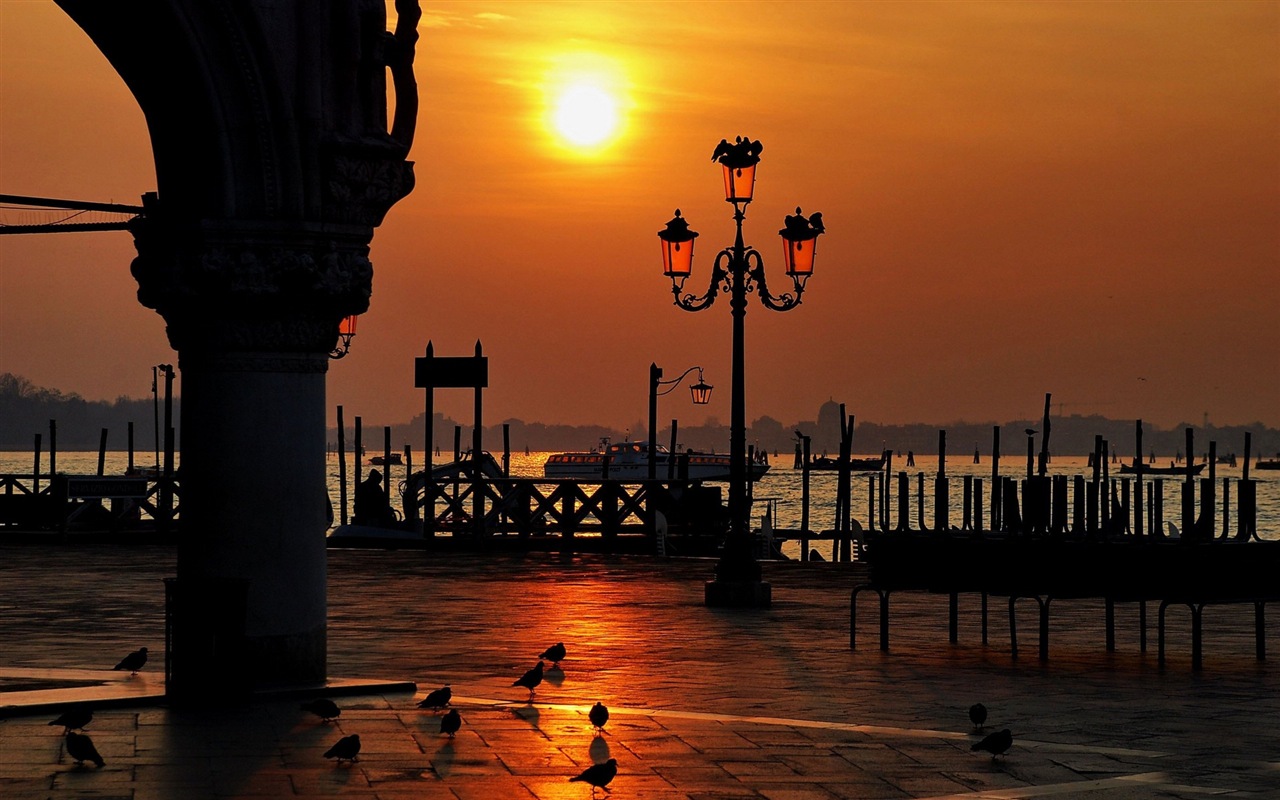 Hermosa Watertown, fondos de pantalla de alta definición Venecia #4 - 1280x800