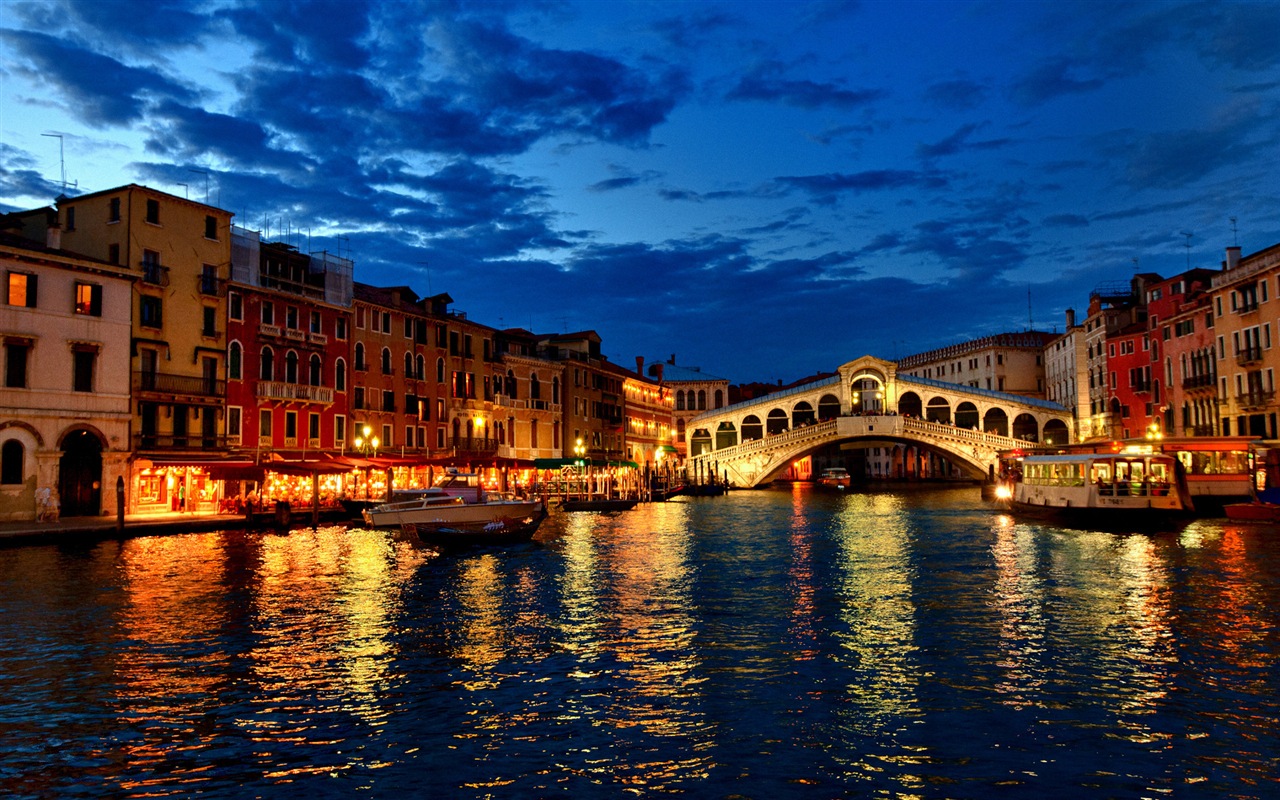 Beautiful watertown, Venice HD wallpapers #17 - 1280x800